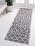 Marrakech Lattice Collection Area Rug - Medina (Gray)