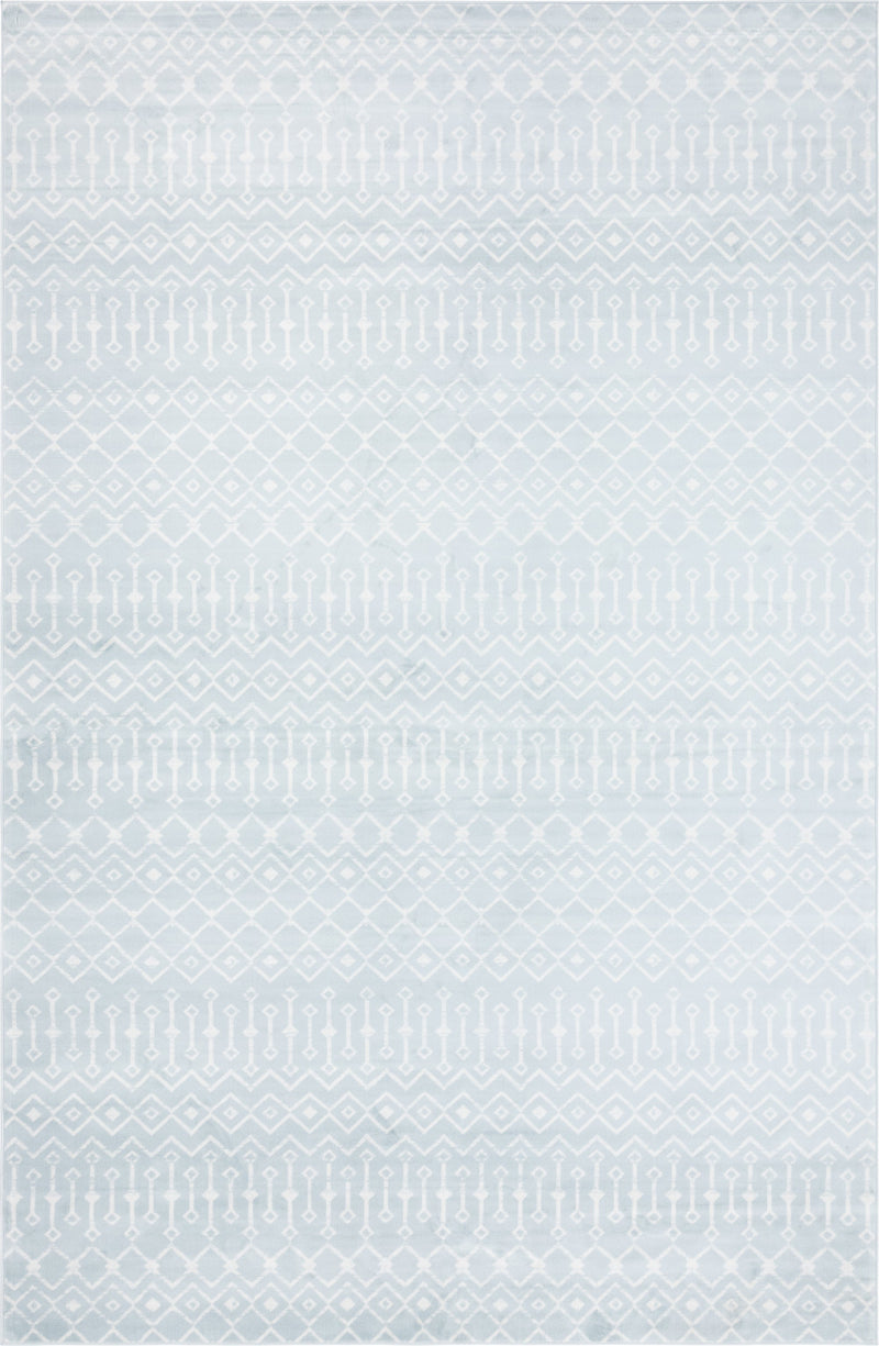 Marrakech Lattice Collection Area Rug - Medina (Light Blue) Rectangular Light Blue Main