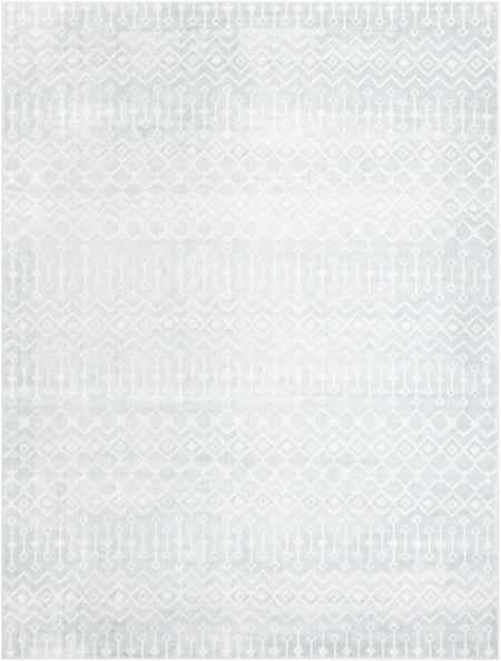 Marrakech Lattice Collection Area Rug - Medina (Light Blue)