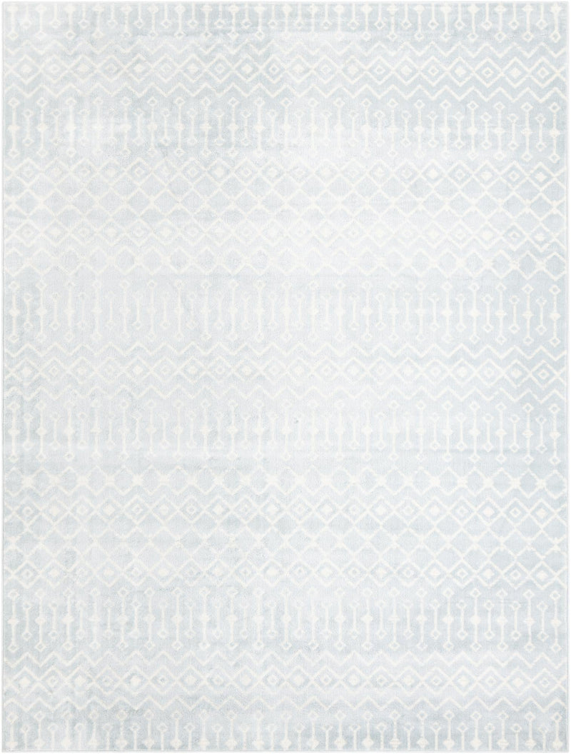 Marrakech Lattice Collection Area Rug - Medina (Light Blue) Rectangle Light Blue Main