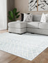 Marrakech Lattice Collection Area Rug - Medina (Light Blue)