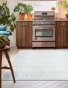 Marrakech Lattice Collection Area Rug - Medina (Light Blue) Square Light Blue  lifestyle 34