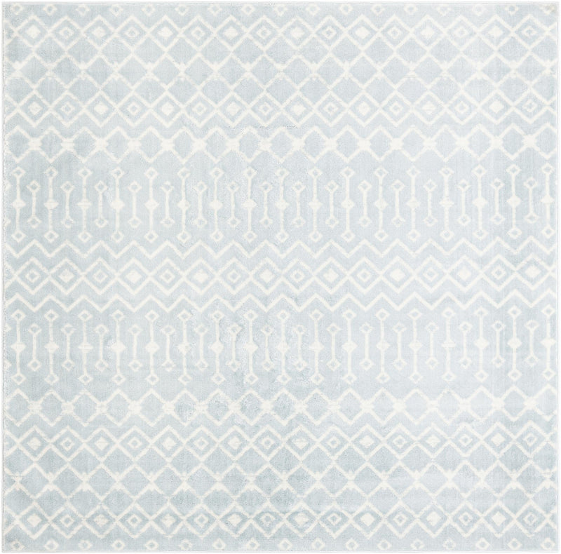 Marrakech Lattice Collection Area Rug - Medina (Light Blue) Square Light Blue Main