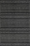 Marrakech Lattice Collection Area Rug - Medina (Black) Rectangular Black Main