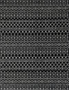 Marrakech Lattice Collection Area Rug - Medina (Black) Rectangle Black Main