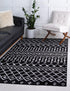 Marrakech Lattice Collection Area Rug - Medina (Black)