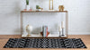 Marrakech Lattice Collection Area Rug - Medina (Black) Runner Black  lifestyle 3