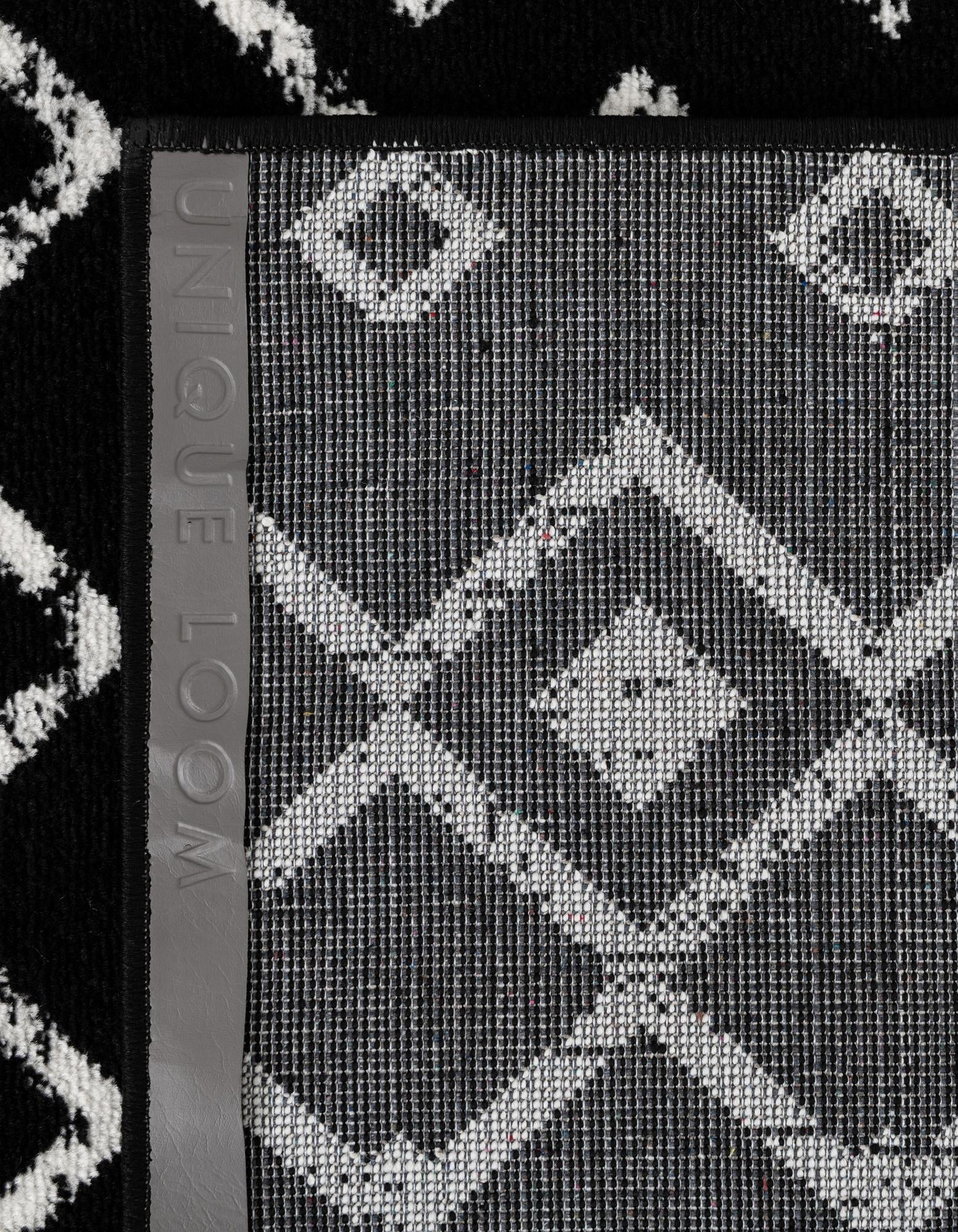 Marrakech Lattice Collection Area Rug - Medina (Black)