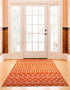 Marrakech Lattice Collection Area Rug - Medina (Orange)