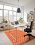 Marrakech Lattice Collection Area Rug - Medina (Orange)