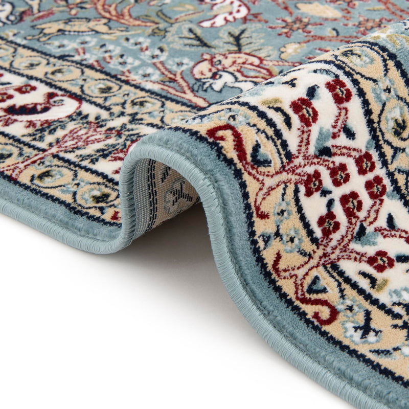 Persian Elegance Collection Area Rug -  Kerman (Blue) Runner Blue  lifestyle 53