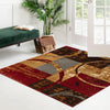 Bistro Lounge Collection Area Rug -  Ristretto Square Multi  lifestyle 115