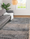 Aegean Elegance Collection Area Rug -  Santorini Rectangle Gray  lifestyle 3