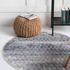 Aegean Elegance Collection Area Rug -  Santorini Round Gray  lifestyle 19