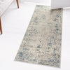 Aegean Elegance Collection Area Rug -  Milos Runner Gray Blue  lifestyle 47