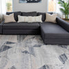 Aegean Elegance Collection Area Rug -  Crete Rectangle Gray  lifestyle 16