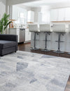 Aegean Elegance Collection Area Rug -  Crete Rectangle Gray  lifestyle 5