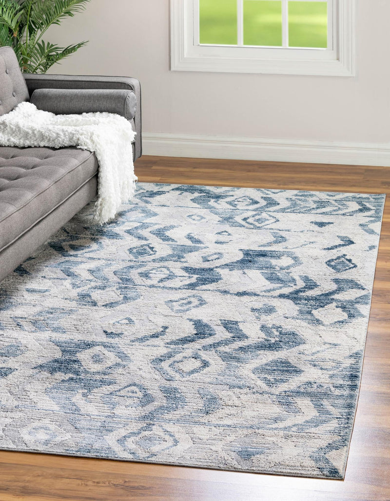 Aegean Elegance Collection Area Rug -  Delos Rectangle Blue  lifestyle 3