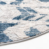 Aegean Elegance Collection Area Rug -  Delos Round Blue  lifestyle 27