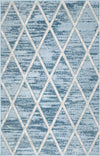 Celestial Luminescence Collection Area Rug - Aurora Rectangle Light Blue  lifestyle 3