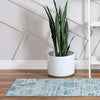 Celestial Luminescence Collection Area Rug - Aurora Runner Light Blue  lifestyle 78