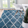 Celestial Luminescence Collection Area Rug - Aurora Rectangle Navy Blue  lifestyle 11