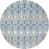 Mystic Oasis Collection Area Rug - Sahara Round Blue  lifestyle 16