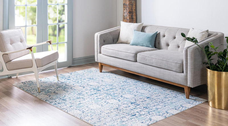 Mystic Oasis Collection Area Rug - Sahara Rectangle Blue  lifestyle 9