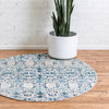 Mystic Oasis Collection Area Rug - Sahara Round Blue  lifestyle 19