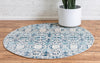 Mystic Oasis Collection Area Rug - Sahara Round Blue  lifestyle 21