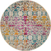 Mystic Oasis Collection Area Rug - Sahara Round Multi  lifestyle 18