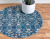 Mystic Oasis Collection Area Rug - Sahara Round Navy Blue  lifestyle 65