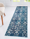 Mystic Oasis Collection Area Rug - Sahara Runner Navy Blue  lifestyle 58