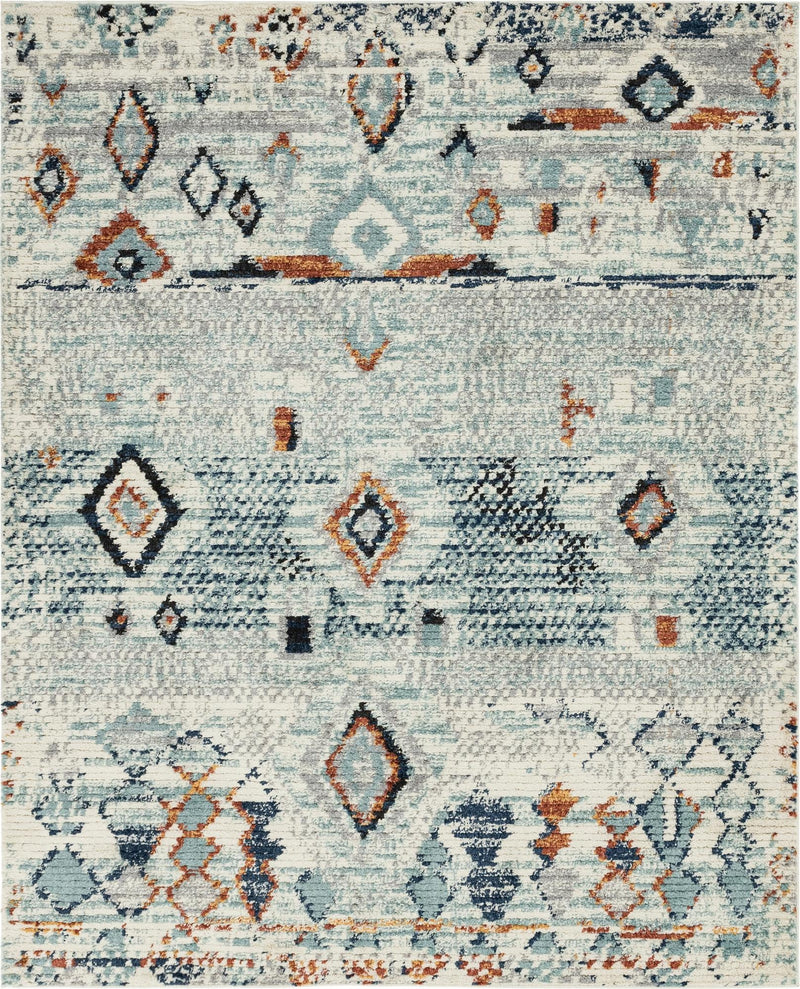 Tangier Treasures Collection Area Rug - Casablanca Rectangle Light Blue  lifestyle 2