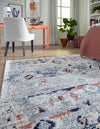 Tangier Treasures Collection Area Rug - Casablanca Rectangle Light Blue  lifestyle 6