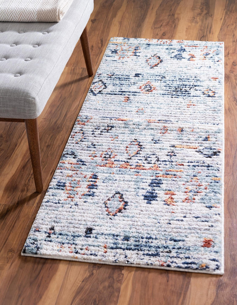 Tangier Treasures Collection Area Rug - Casablanca Runner Light Blue  lifestyle 24