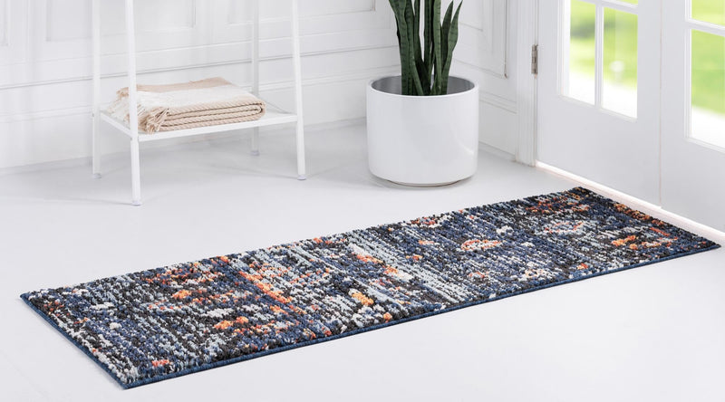 Tangier Treasures Collection Area Rug - Casablanca Runner Navy Blue  lifestyle 35