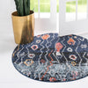 Tangier Treasures Collection Area Rug -  Agadir Round Navy Blue  lifestyle 24