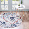 Tangier Treasures Collection Area Rug -  Chefchaouen Round Light Blue  lifestyle 44