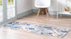 Tangier Treasures Collection Area Rug -  Chefchaouen Runner Light Blue  lifestyle 51