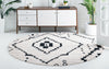 Tangier Treasures Collection Area Rug -  Chefchaouen Round Ivory  lifestyle 23