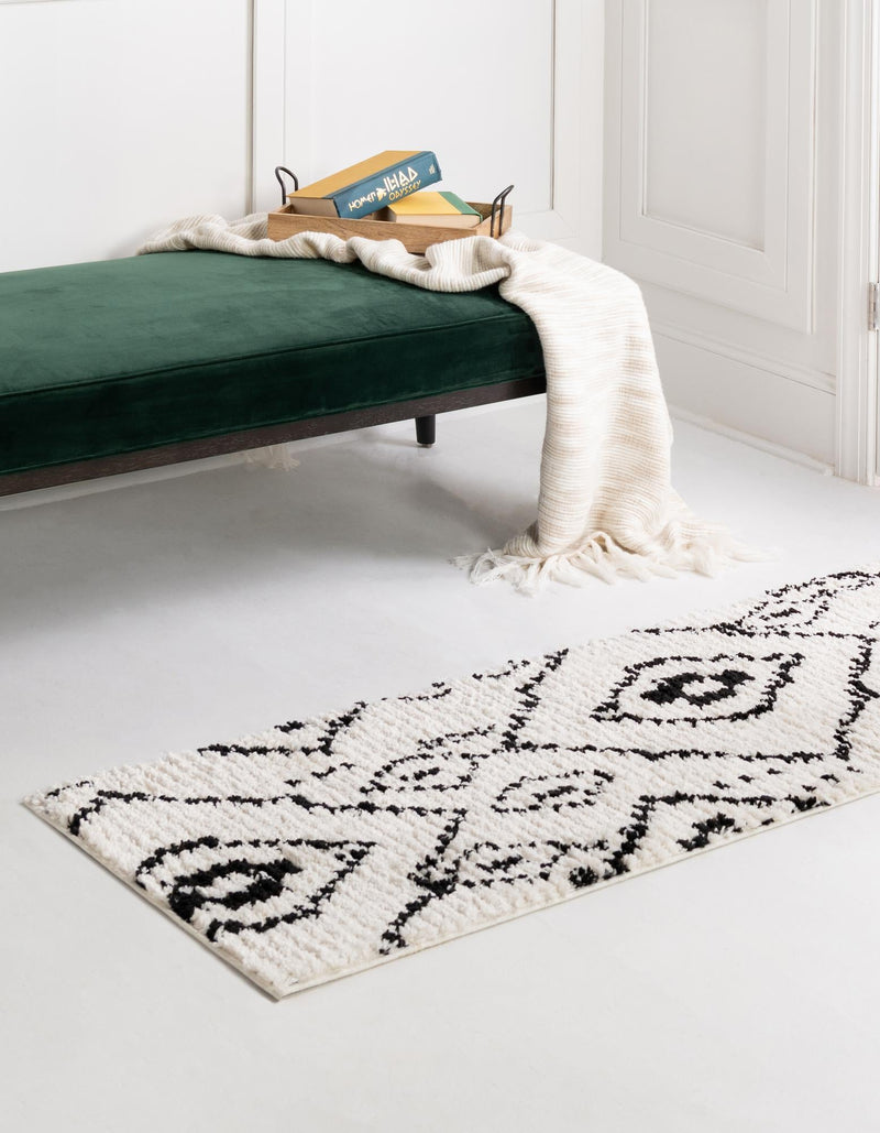 Tangier Treasures Collection Area Rug -  Chefchaouen Runner Ivory  lifestyle 22