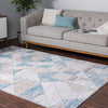 Dresden Elegance Collection Area Rug - Meissen Rectangle Blue  lifestyle 2