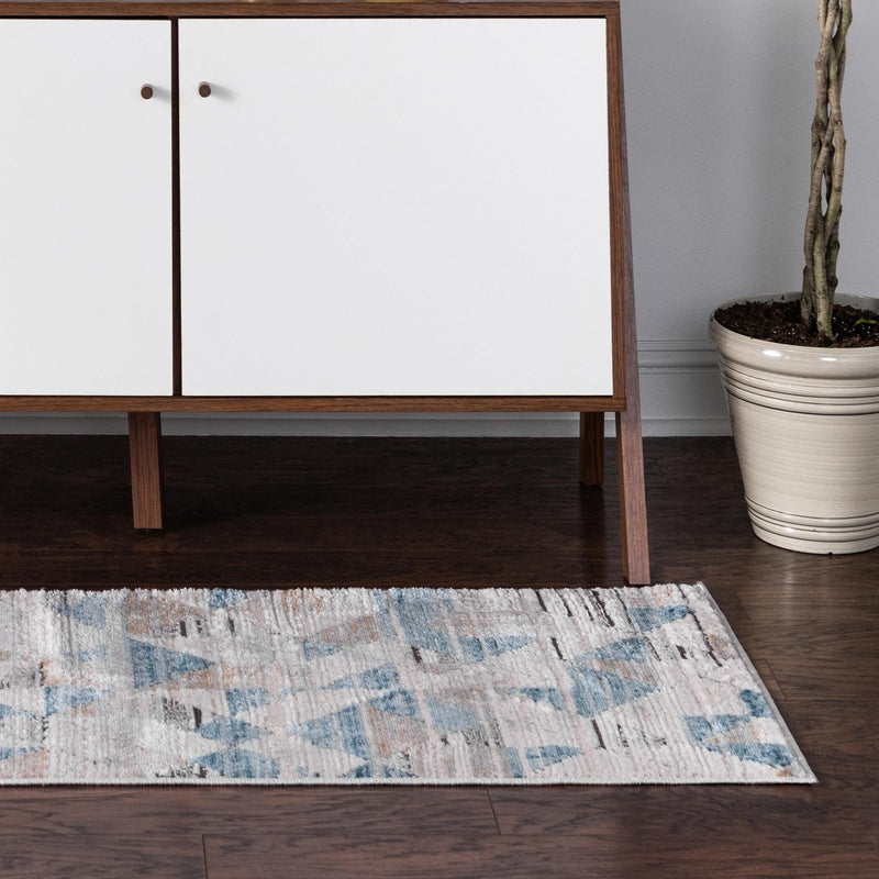 Dresden Elegance Collection Area Rug - Meissen Runner Blue  lifestyle 16