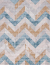 Dresden Elegance Collection Area Rug -  Bautzen Rectangle Blue  lifestyle 2