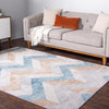 Dresden Elegance Collection Area Rug -  Bautzen Rectangle Blue  lifestyle 2