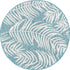 Seaside Blooms Collection Area Rug - Verdure (Light Aqua)