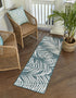 Seaside Blooms Collection Area Rug - Verdure (Teal)