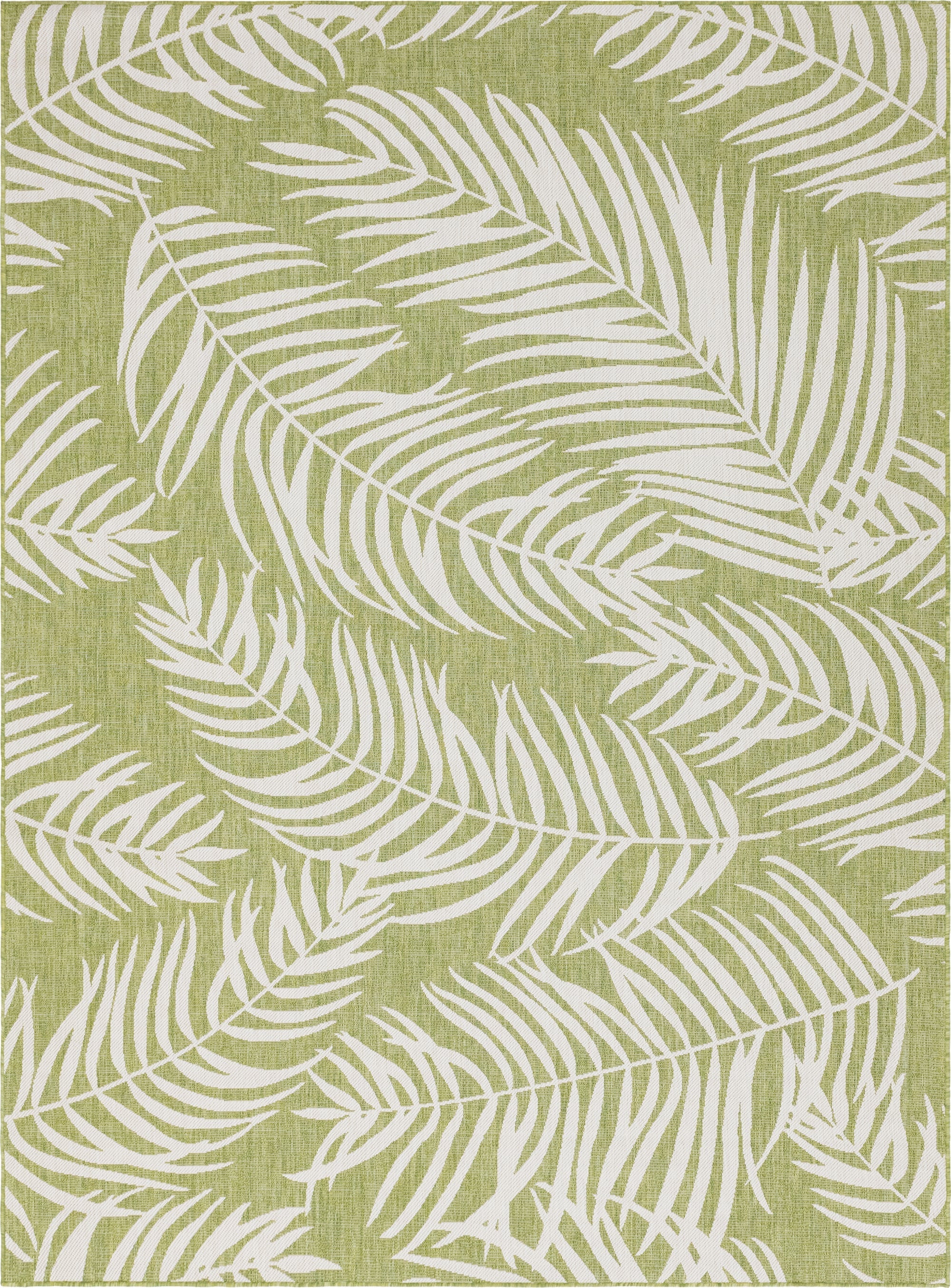 Seaside Blooms Collection Area Rug - Verdure (Green)