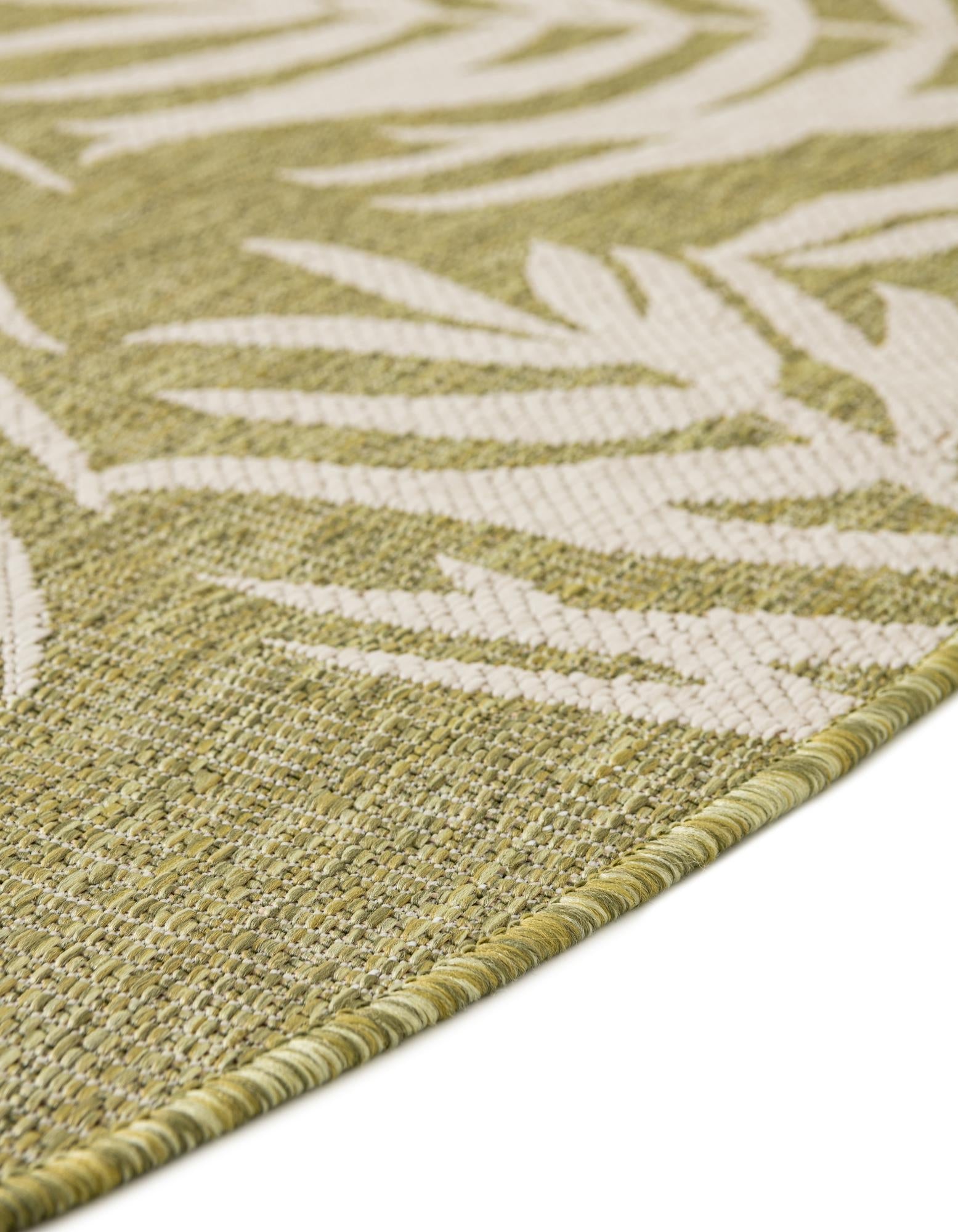 Seaside Blooms Collection Area Rug - Verdure (Green)